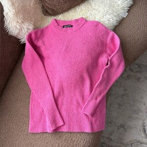 Something Navy Wool Blend Flecked Knit Sweater